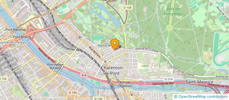 localisation de l'entreprise PATRIMOINE COURTAGE & ASSOCIES à CHARENTON-LE-PONT