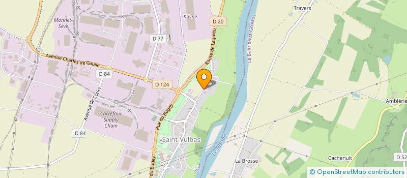 localisation de l'entreprise PATRIMOINE, CULTURE ET TRADITIONS  SAINT-VULBAS