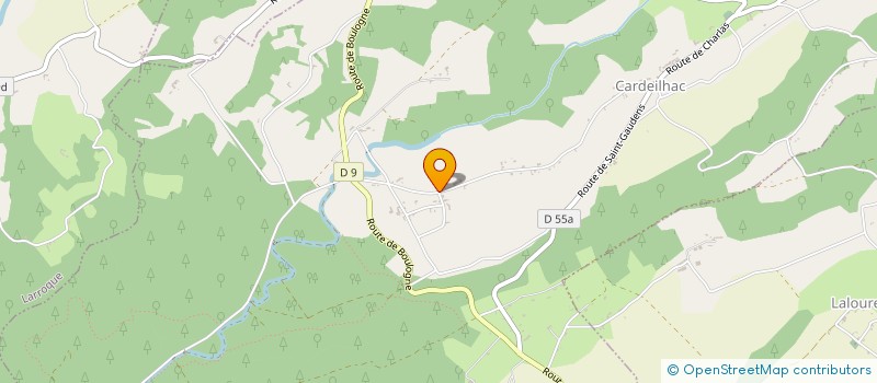 localisation de l'entreprise PATRIMOINE CULTURE NATURE DE CARDEILHAC  CARDEILHAC