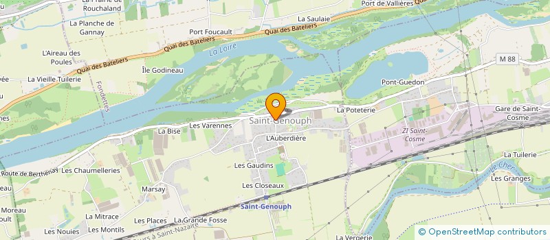 localisation de l'entreprise PATRIMOINE D  SAINT-GENOUPH