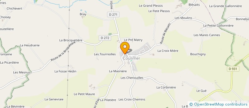 localisation de l'entreprise PATRIMOINE DE COULIMER à COULIMER