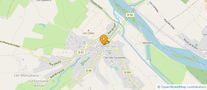 localisation de l'entreprise PATRIMOINE DE FRANCE à CHATILLON-SUR-LOIRE