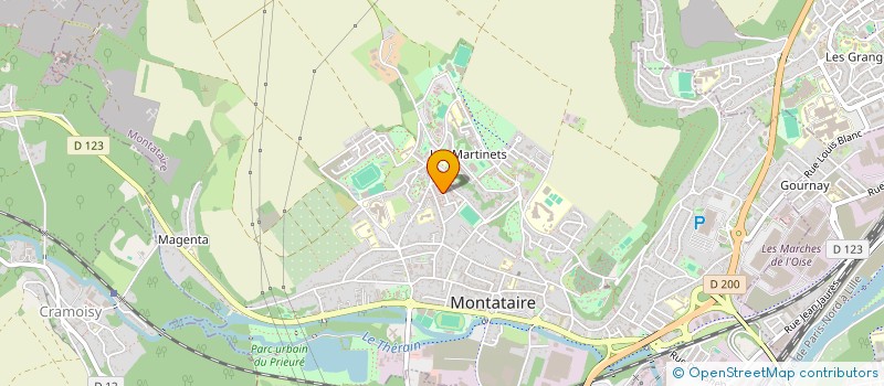 localisation de l'entreprise PATRIMOINE DE L'OISE  MONTATAIRE