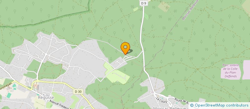 localisation de l'entreprise PATRIMOINE DES VILLAGES PROCHES DU VERDON ET DE SES LACS à REGUSSE