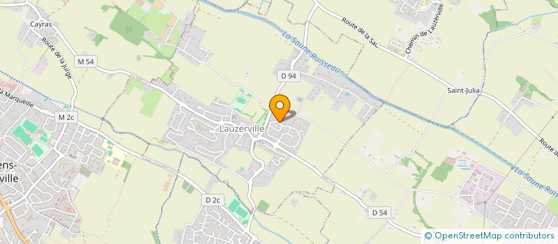 localisation de l'entreprise PATRIMOINE DEVELOPPEMENT  LAUZERVILLE