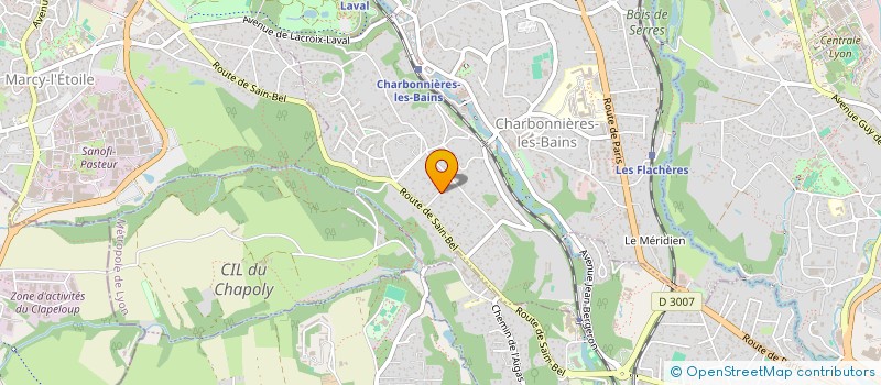 localisation de l'entreprise PATRIMOINE DU GRAND CHENE  CHARBONNIERES-LES-BAINS