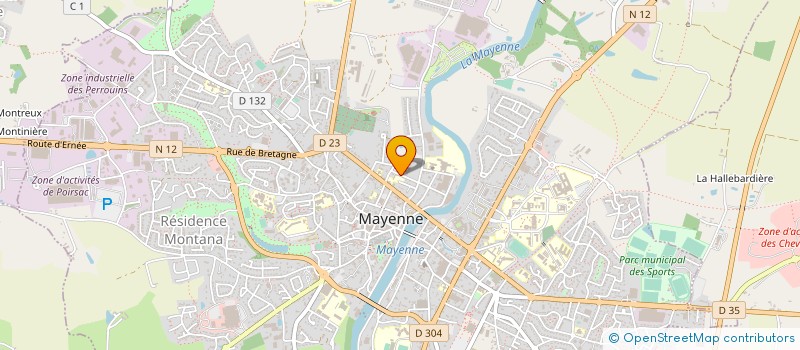 localisation de l'entreprise PATRIMOINE DU PAYS DE MAYENNE à MAYENNE