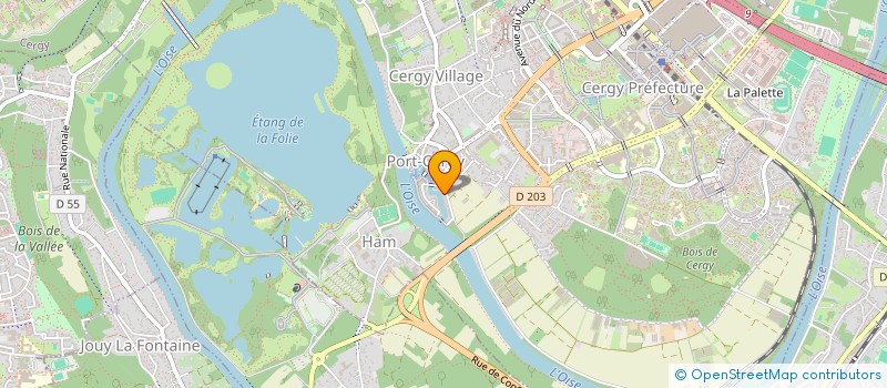 localisation de l'entreprise PATRIMOINE DU PONCEAU  CERGY