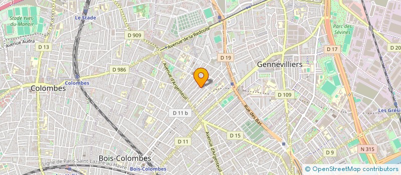 localisation de l'entreprise PATRIMOINE DUPUY DUDA  ASNIERES-SUR-SEINE