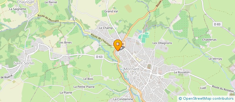 localisation de l'entreprise PATRIMOINE EN PAYS MORNANTAIS  MORNANT