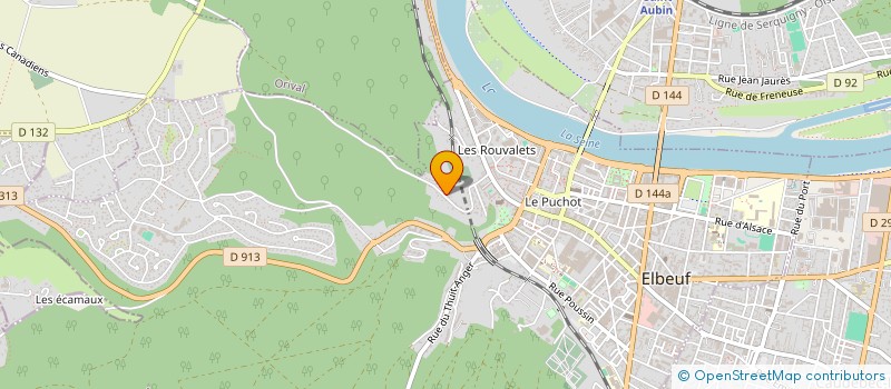 localisation de l'entreprise PATRIMOINE ENERGIE AC  ELBEUF