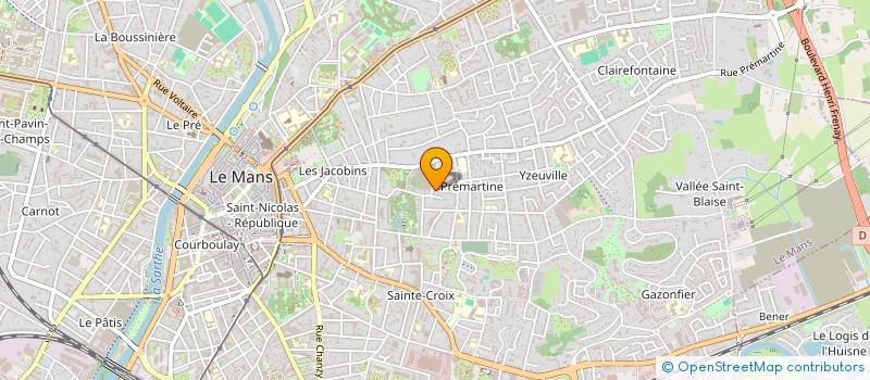 localisation de l'entreprise PATRIMOINE ENVIRONNEMENTAL MENACE  LE MANS