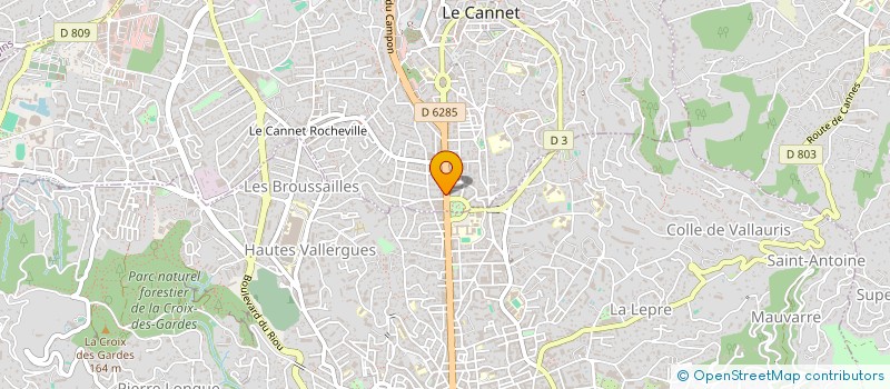localisation de l'entreprise PATRIMOINE ET AVENIR IMMOBILIER à LE CANNET