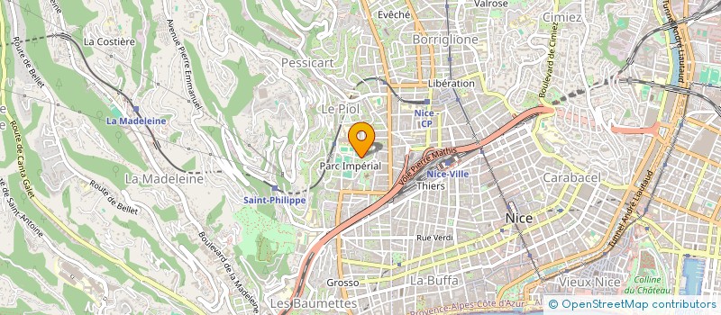 localisation de l'entreprise PATRIMOINE ET CROISSANCE à NICE