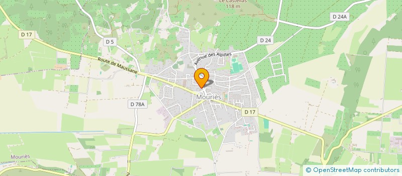 localisation de l'entreprise PATRIMOINE ET DEVELOPPEMENT SARL  MOURIES