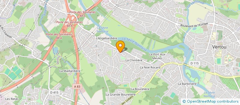 localisation de l'entreprise PATRIMOINE ET FINANCE  VERTOU