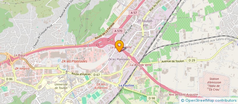 localisation de l'entreprise PATRIMOINE ET GESTION II à LA GARDE