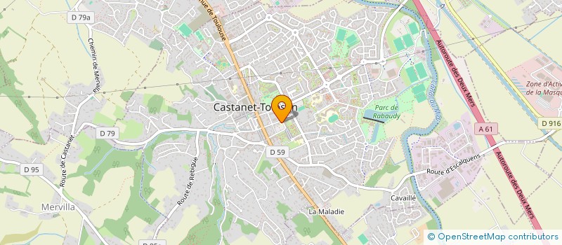 localisation de l'entreprise PATRIMOINE ET HABITAT TOULOUSAINS à CASTANET-TOLOSAN