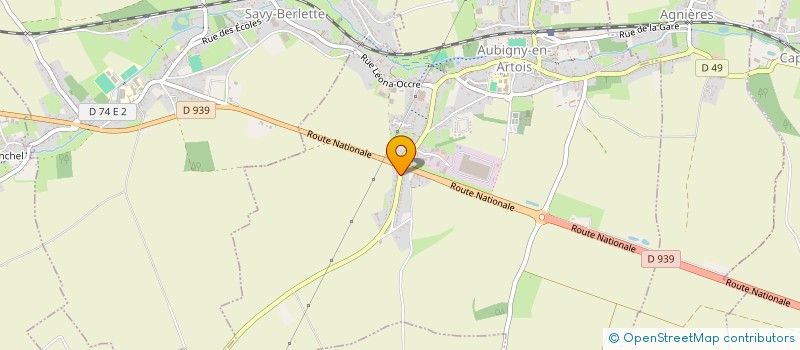 localisation de l'entreprise PATRIMOINE ET NATURE  AUBIGNY-EN-ARTOIS