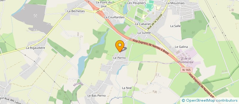 localisation de l'entreprise PATRIMOINE ET VISION  MISSILLAC