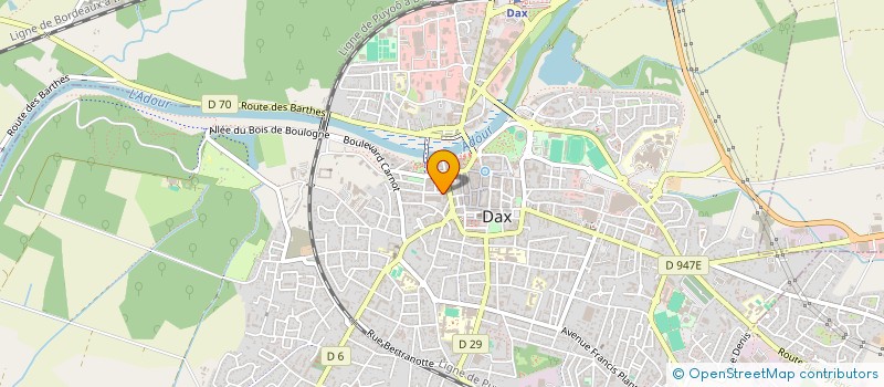 localisation de l'entreprise PATRIMOINE EXPANSION  DAX