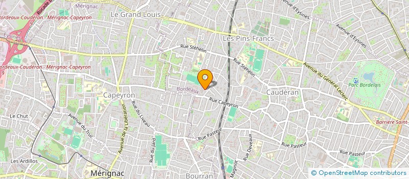 localisation de l'entreprise PATRIMOINE EXPERTISE CONCEPT  BORDEAUX