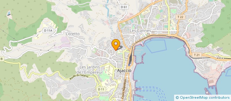 localisation de l'entreprise PATRIMOINE EXPERTISES à AJACCIO