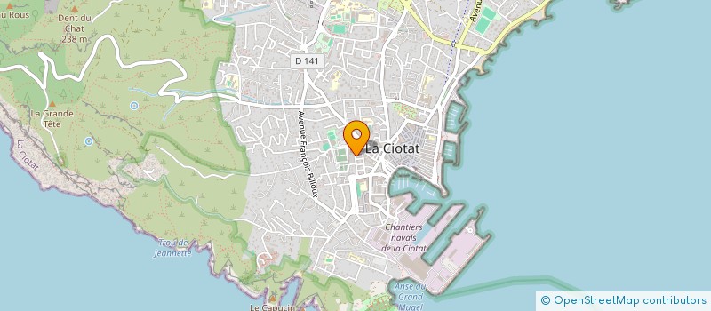 localisation de l'entreprise PATRIMOINE & FINANCE à LA CIOTAT