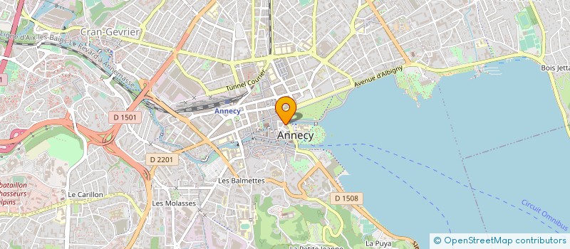 localisation de l'entreprise PATRIMOINE FINANCIER ET FONCIER à ANNECY