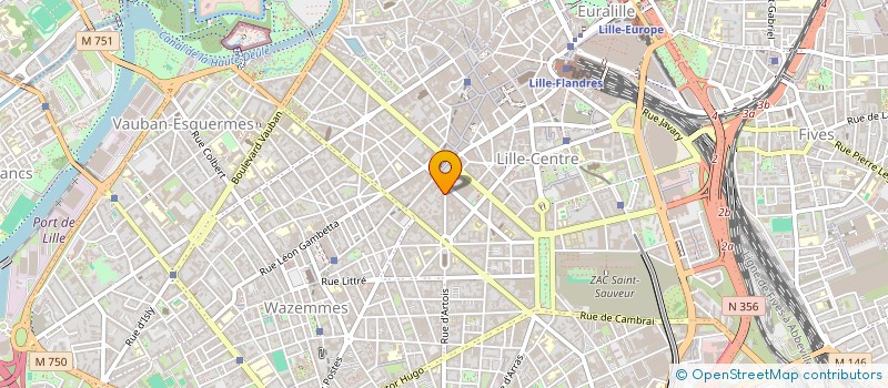localisation de l'entreprise PATRIMOINE GESTION à LILLE