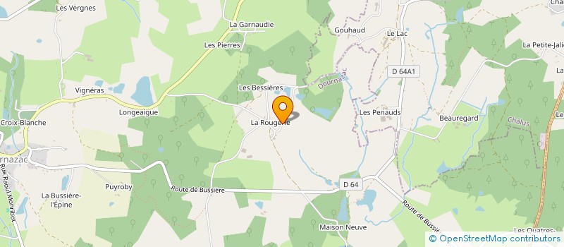 localisation de l'entreprise PATRIMOINE HALIEUTIQUE LIMOUSIN PERIGORD  DOURNAZAC