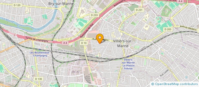 localisation de l'entreprise PATRIMOINE IMMO 21 à VILLIERS-SUR-MARNE