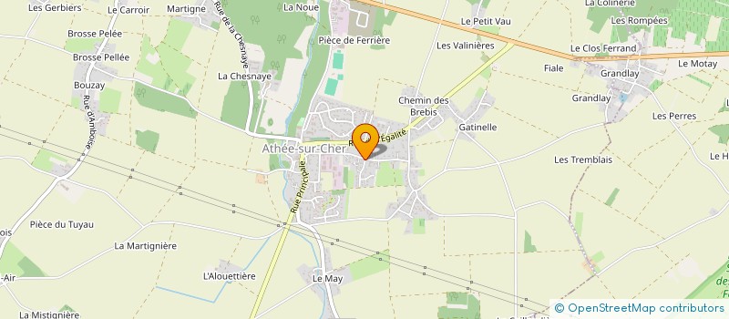 localisation de l'entreprise PATRIMOINE IMMOBILIER à ATHEE-SUR-CHER