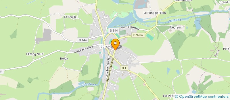 localisation de l'entreprise PATRIMOINE IMMOBILIER FONCIER à LURCY-LEVIS
