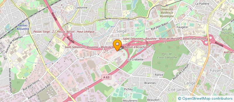 localisation de l'entreprise PATRIMOINE IMMOBILIER SERVICES  PESSAC