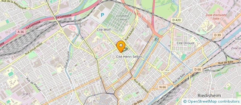 localisation de l'entreprise PATRIMOINE INVEST  MULHOUSE