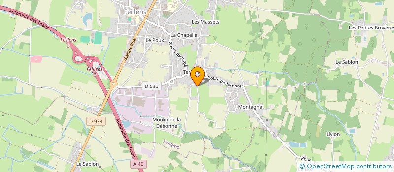 localisation de l'entreprise PATRIMOINE INVEST  FEILLENS