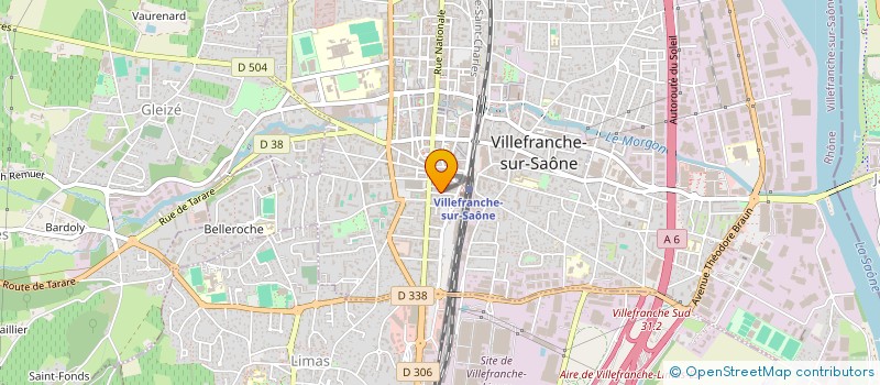 localisation de l'entreprise PATRIMOINE INVESTISSEMENT ING à VILLEFRANCHE-SUR-SAONE
