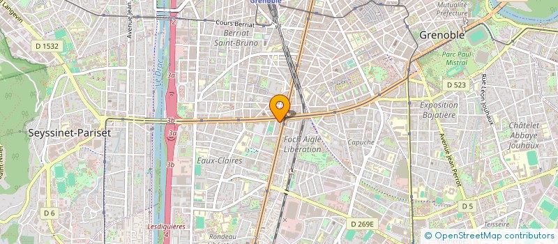 localisation de l'entreprise PATRIMOINE INVESTISSEMENT ISERE à GRENOBLE