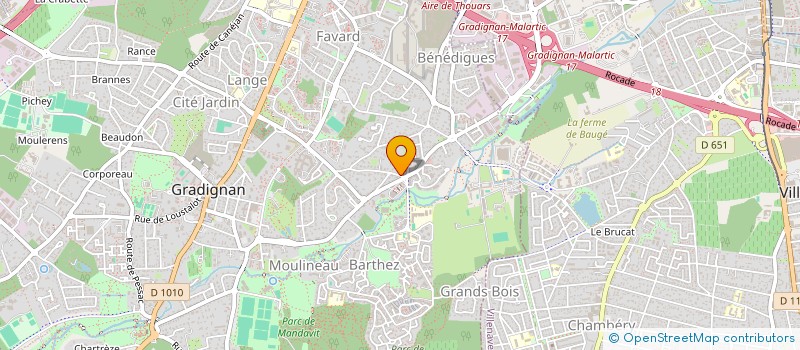 localisation de l'entreprise PATRIMOINE LOCATION  GRADIGNAN