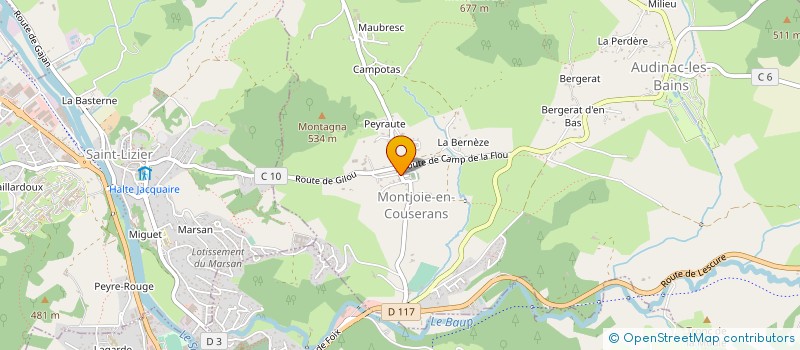 localisation de l'entreprise PATRIMOINE MOULISIEN à MOULIS