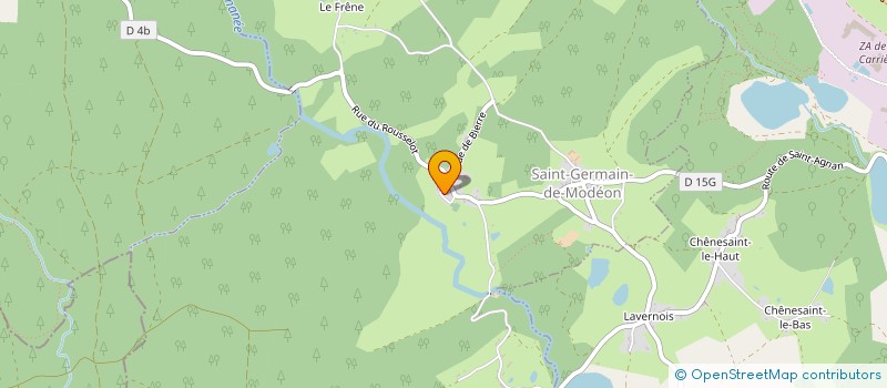 localisation de l'entreprise PATRIMOINE MUNDAUNIEN  SAINT-GERMAIN-DE-MODEON