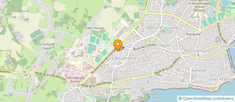 localisation de l'entreprise PATRIMOINE OCEAN à SAINT-NAZAIRE