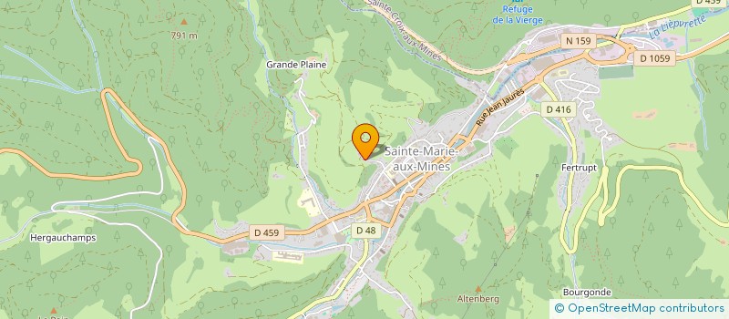 localisation de l'entreprise PATRIMOINE PAYSAN DE MONTAGNE  SAINTE-MARIE-AUX-MINES