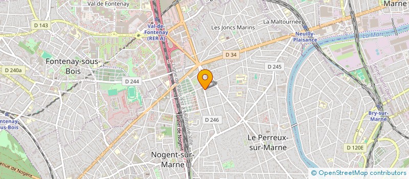 localisation de l'entreprise PATRIMOINE PERREUX  LE PERREUX-SUR-MARNE