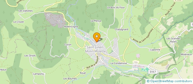 localisation de l'entreprise PATRIMOINE PIRAILLON  SAINT-JULIEN-MOLIN-MOLETTE