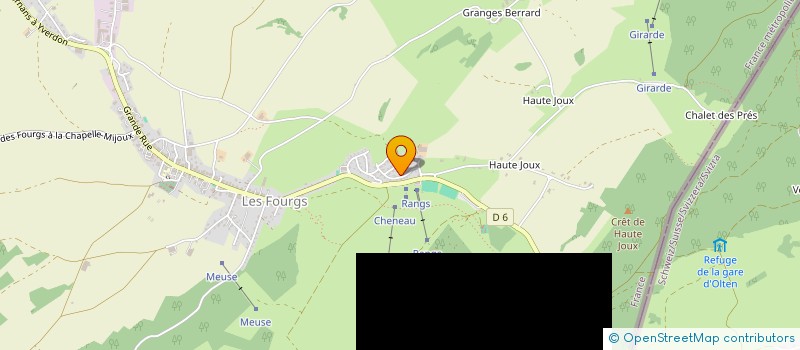 localisation de l'entreprise PATRIMOINE PROJET  LES FOURGS