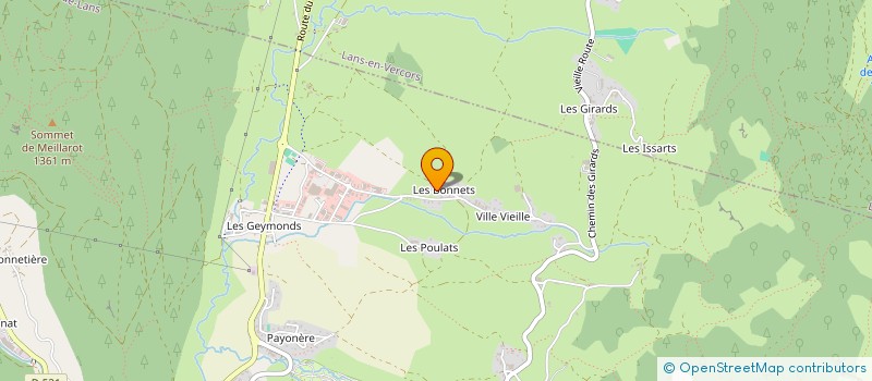 localisation de l'entreprise PATRIMOINE QUATRE MONTAGNES - ASSOCIATION POUR L'HISTOIRE ET LE PATRIMOINE DES QUATRE MONTAGNES - P4M  VILLARD-DE-LANS