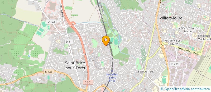 localisation de l'entreprise PATRIMOINE RCA à SAINT-BRICE-SOUS-FORET