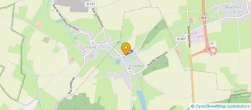 localisation de l'entreprise PATRIMOINE SAMBRE AVESNOIS  ECLAIBES